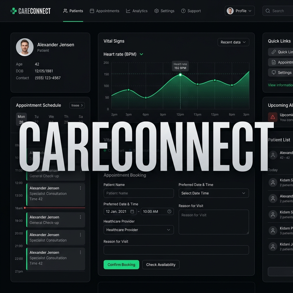 CareConnect - Healthcare Patient Management Dashboard