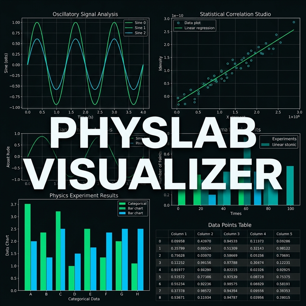 PhysLab Visualizer - Python Data Visualization Dashboard